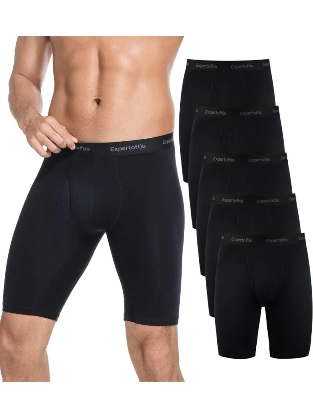 Men's Athletic Cotton Boxer Briefs Pack - Long Leg, Breathable